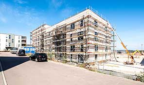 Bau einer Neubauwohnanlage in Trier Castelnau durch Zenz Massivhaus